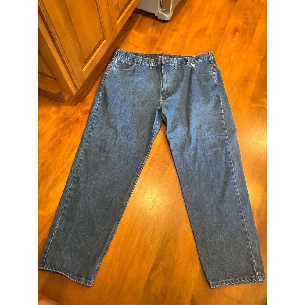 Carhartt B17 DST Relaxed Fit Jeans Men’s 44x30 Blue Denim Workwear 100% Cotton